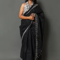 Pinkcity Trade World Pure Cotton Block Print Saree-picture-21