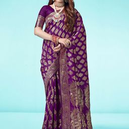 KALINI Woven Design Zari Banarasi Saree-image-84