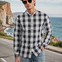 Celio Men Classic Opaque Checked Casual Shirt-picture-14