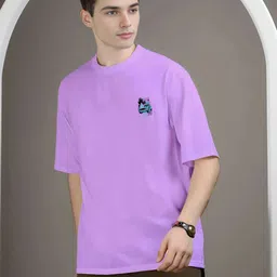R.Code by The Roadster Life Co. Men Printed Applique T-shirt-image-86