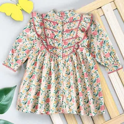 BAESD Girls Floral Printed Fit & Flare Dress-image-22