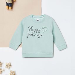 max Girls Typography Printed Pure Cotton Sweatshirt-picture-5
