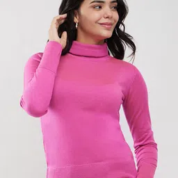 FableStreet Women Turtle Neck Pullover-image-33