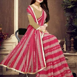 GAVUBAA Magenta Pure Georgette Sarees-picture-19