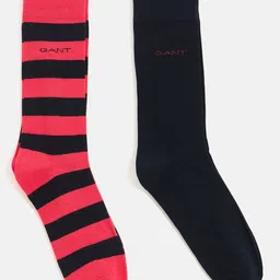 GANT Men Striped Pack Of 2 Calf-Length Socks-47