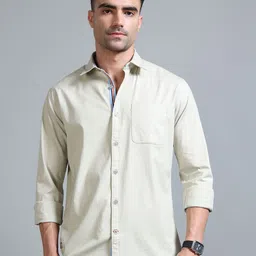 RIGS AND RAGS Men Comfort Fit Solid Spread Collar Casual Shirt-picture-49