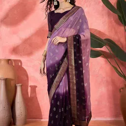 Sangria Woven Design Zari Regular Saree-image-45