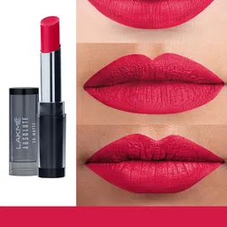 Lakme Unreal 3D Slim Matte Finish Bullet Lipstick - Romeo Red, 3.6g image 3