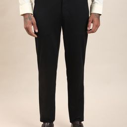 Turtle Men Tailored Slim Fit Mid-Rise Cotton Formal Trouser-picture-25