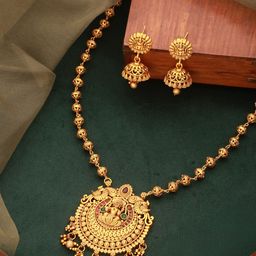 Saraf RS Jewellery Gold Plated Amrican DiamondStudded Jewellery Set-19
