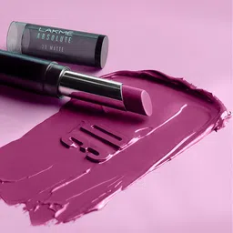 Lakme Unreal 3D Slim Matte Finish Bullet Lipstick - Romeo Red, 3.6g image 4