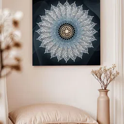 Art Street Blue & Green Floral & Botanical Printed Canvas Wall Art-picture-36