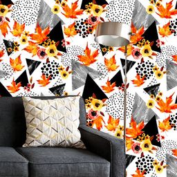 ArtzFolio Printed UV-Resistant Anti-Bacterial Watercolor Autumn Peel & Stick Wallpaper-image-52