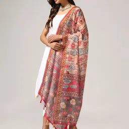 Kaizen TEXO FAB Printed Linen Dupatta image 3