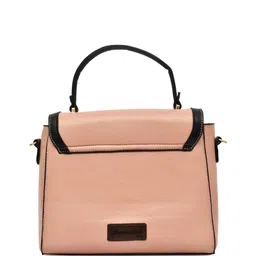 FOR THE BEAUTIFUL YOU PU Structured Satchel with Fringed image 4