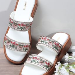 Anouk Ethnic Flatform Sandals-50