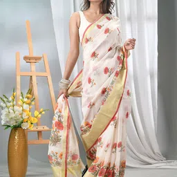 DESH BIDESH Floral Printed Saree-image-79