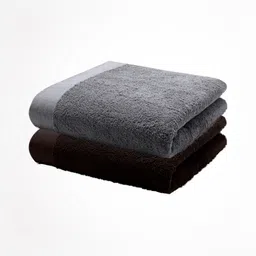 HOME PLUS STUDIOS Brown & Grey 2 Cotton 650 GSM Bath Towel-picture-16
