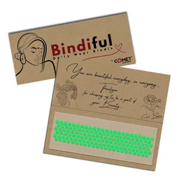 Comet Busters Set Of 5 Bindiful Traditional Round Velvet Bindi image 4