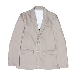 CHARCHIT Boys Notched Lapel Neck Single-Breasted Blazers-30