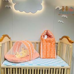 Fareto Infants Printed Cotton Baby Bed Set image 2