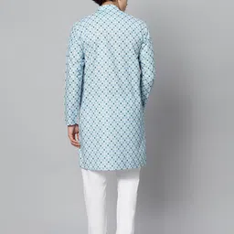 GLOBALRANG Men Printed Regular Pure Cotton Kurta with Pyjamas image 5