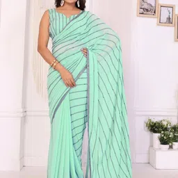 PATLANI STYLE Striped Embroidered Ready to Wear Saree-picture-24