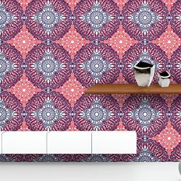 ArtzFolio Printed UV-Resistant Anti-Bacterial Oriental Ethnic Mandala Peel & Stick Wallpaper-image-80