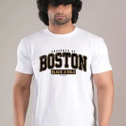 HESHA Men Typography Printed Round Neck Cotton Relaxed Fit T-shirt-picture-37