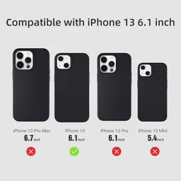 LIRAMARK Solid Printed iPhone 13 Back Case Mobile Accessories image 4