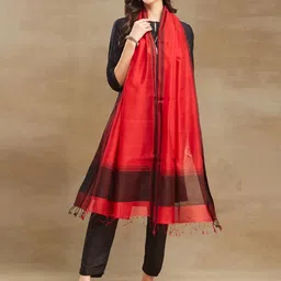 Fabindia Woven Design Cotton Silk Dupatta-picture-49
