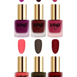 VOLO Set Of 6 Velvet Matte Nail Polish-8 ml Each-7