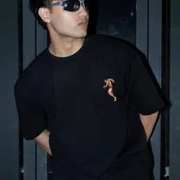BDSQUARE Men Graphic Printed Round Neck Cotton Oversized T-shirt-picture-29