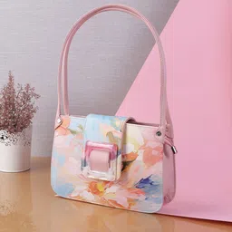 Metro PU Bucket Shoulder Bag with Bow Detail-8