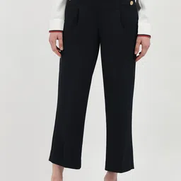 Tommy Hilfiger Solid Women Pleated Trousers-image-32