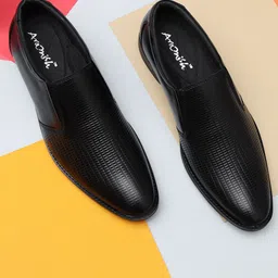 ARAMISH Men Leather Formal Slip-Ons-image-52