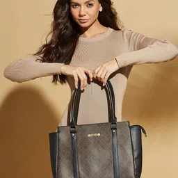 FARGO Printed PU Structured Handheld Bag-9