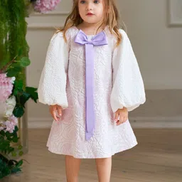 LULU & SKY Peter Pan Collar Flared Sleeve A-Line Dress-picture-10