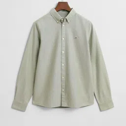 GANT Core Boys Button-Down Collar Long Sleeves Organic Cotton Shirt-image-43