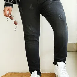 Instafab Plus Men Comfort Regular Fit Mid-Rise Stretchable Jeans-picture-49