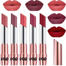 VOLO Set Of 5 Creme Matte Lipstick-3.5 Each-32-36-37-38-43-image-47