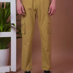 COBB Cotton Mid-Rise Cargo Trousers-image-8