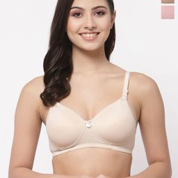 College Girl Pack Of 2 Full Coverage Lightly Padded T-shirt Bra-image-48