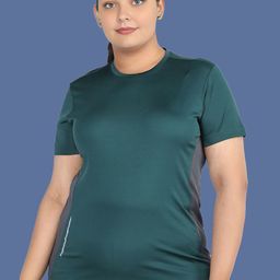 Sztori Women Plus Size Solid Round Neck T-shirt-picture-14
