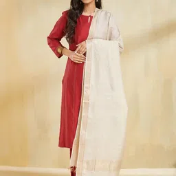 Fabindia Tasselled Border Dupatta-picture-26
