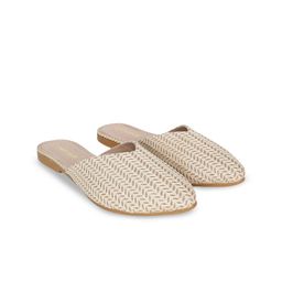 Linux Haze Women Textured Round Toe Mules Flats-image-60