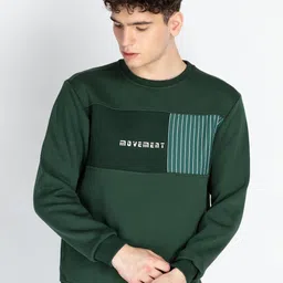 Status Quo Men Typography Printed Round Neck Cotton Pullover Sweatshirt-image-72