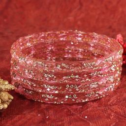 ZULKA Set Of 4 Crystal-Studded Bangles image 3