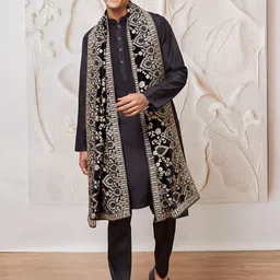 VASTRAMAY Men Regular Kurta with Pyjamas & With Dupatta-picture-6