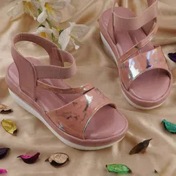 LMG Lifestyle Girls Embellished Wedge Sandals-image-77